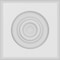 Ekena Millwork Standard Sedgwick Bullseye Rosette With Rounded Edge, 4"W x 4"H x 1/2"P ROSP040X040X050SDG04 - alternate 3